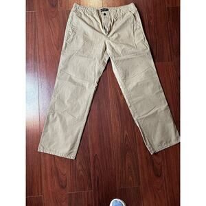 Eddie Bauer Women’s Size 34x32 Khakis 100% Cotton Straight Legs Stretch Mid Rise